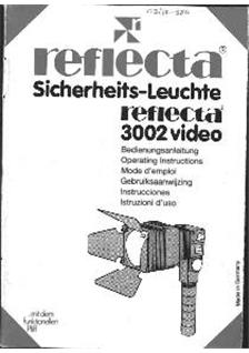 Reflecta 3002 VideoLight manual. Camera Instructions.